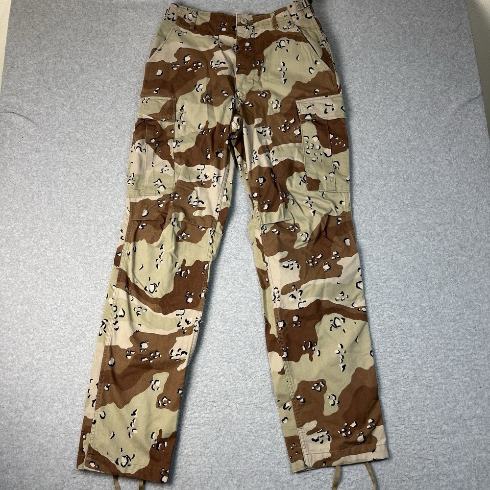 Vintage Military Pants Mens Small Long (30x34) Desert Camo Chocolate Chip Cargo